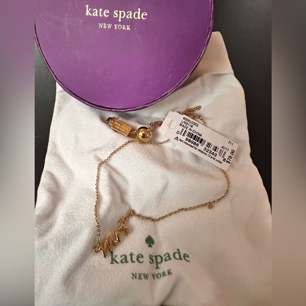 Kate Spade Wedding “Mrs” Necklace